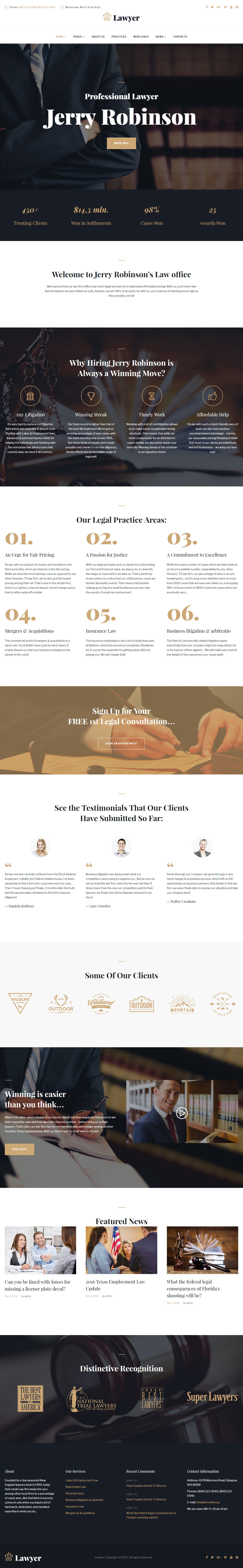 Monstroid2 Lawyers WordPress Themes