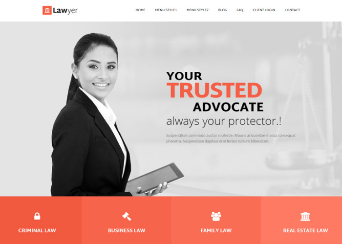 Lawyer – Premium Responsive HTML5 Template