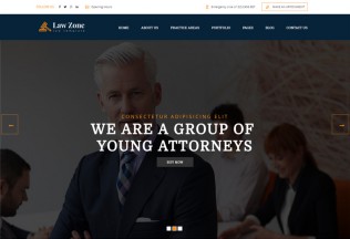 Lawzone – Premium Responsive Lawyer and Attorney HTML5 Template