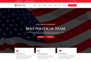 Leadership – Premium Responsive Political HTML5 Website Template