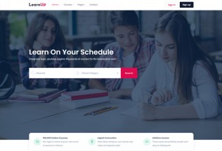 LearnUp – Premium Responsive Education HTML5 Template