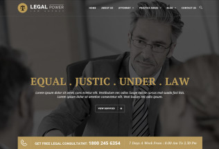 Legal Power – Premium Responsive Law Firm HTML5 Template