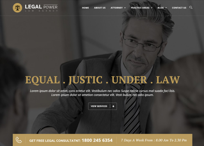 Legal Power – Premium Responsive Law Firm HTML5 Template