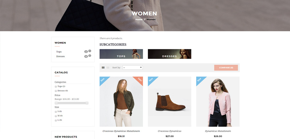 Category page