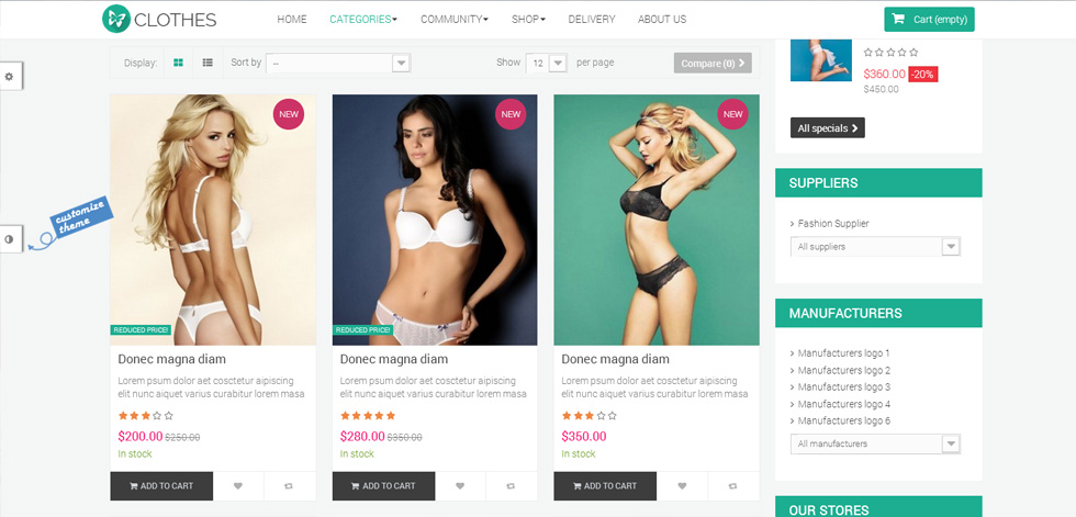 Category page