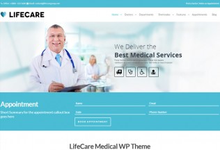 LifeCare – Premium Responsive Medical WordPress Theme