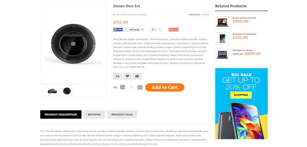 Product page