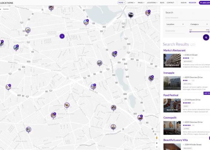 Locations – Premium Responsive Multipurpose Directory HTML5 Template