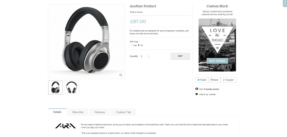 Product page