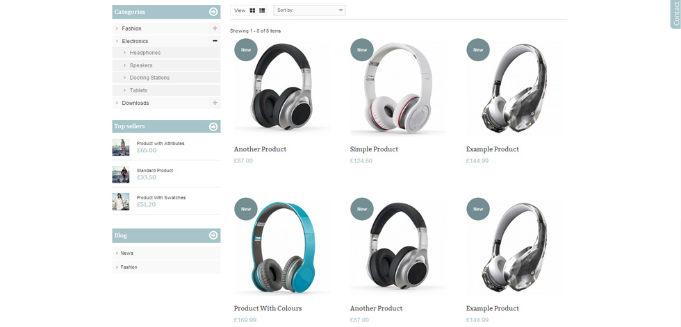 Category page