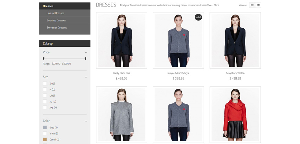 Category page