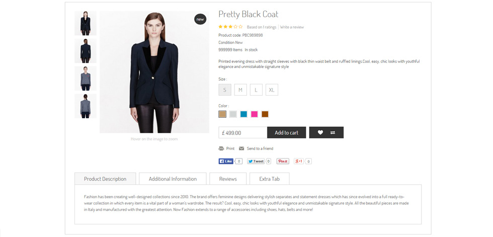 Product page