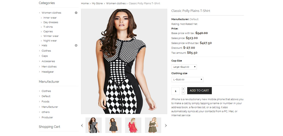 Product page