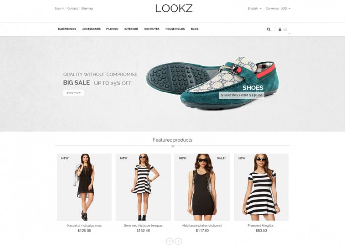 Lookz – Premium Responsive Parallax Prestashop Template