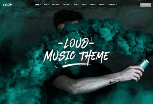 Loud – Premium Responsive Modern WordPress Theme for the Music Industry