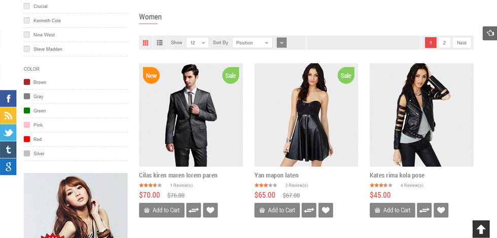 Category page