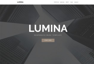 Lumina – Premium Responsive OnePage Muse Template