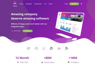 Luxiren – Premium Responsive React JS Landing Page HTML5 Template