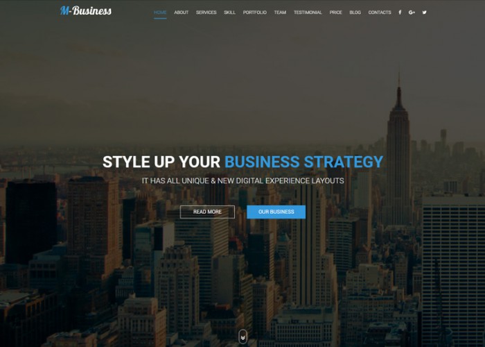 M-Business – Premium Responsive Corporate and Business HTML5 Template