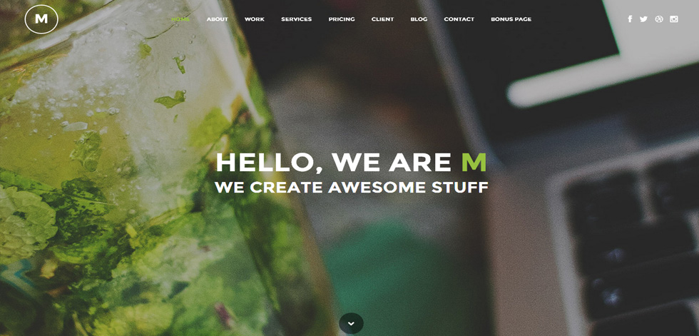 Welcome screen