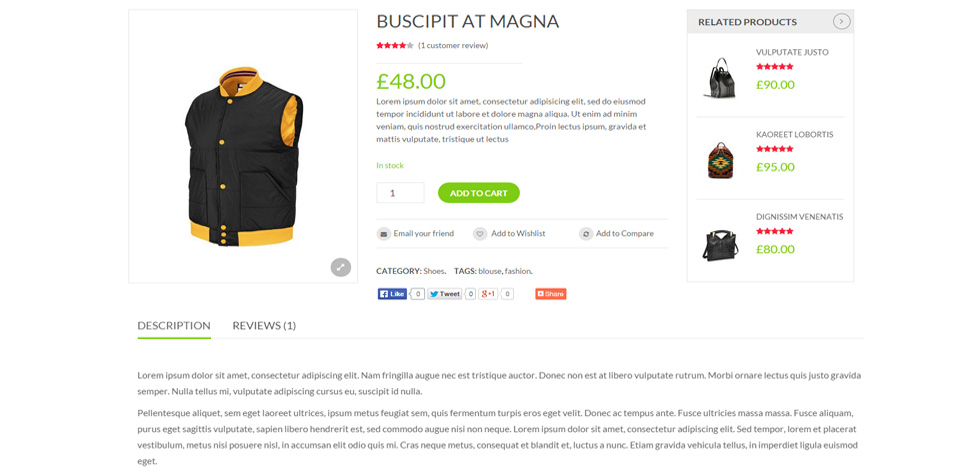Product page