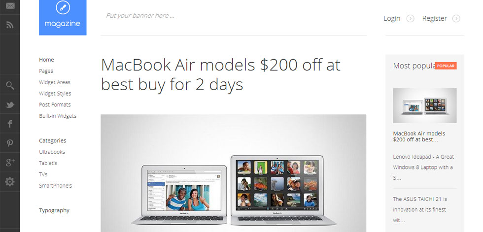 Home page