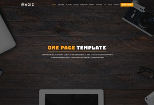 Magic – Premium Responsive Multipurpose One Page HTML5 Template