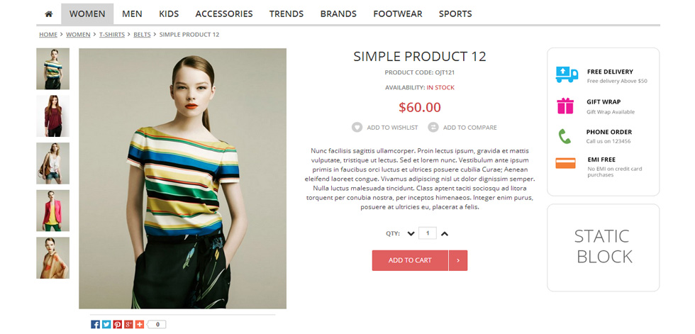 Product page