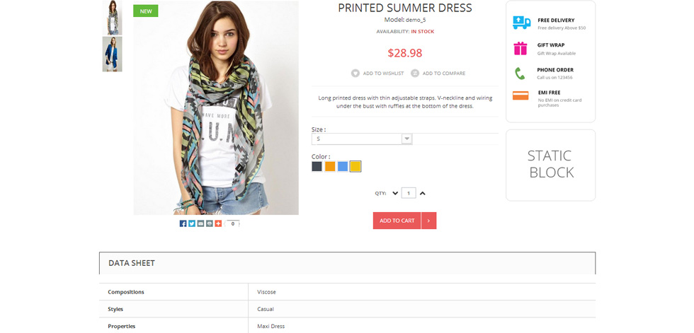 Product page