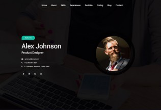 Maha – Premium Responsive CV/Resume HTML5 Template