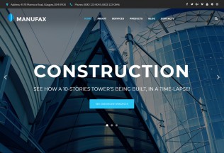 Manufax – Premium Responsive Construction WordPress Theme