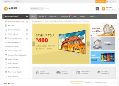 Best Responsive OpenCart Themes with Flat Design in 2015