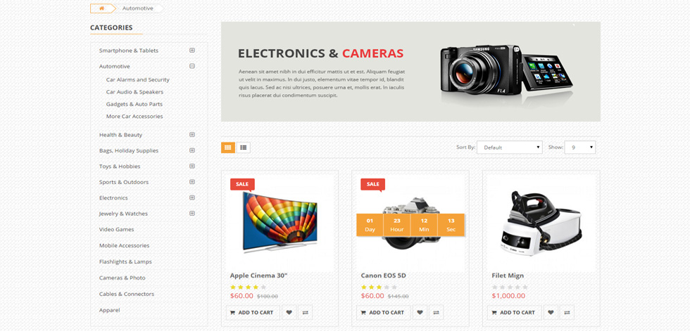 Category page