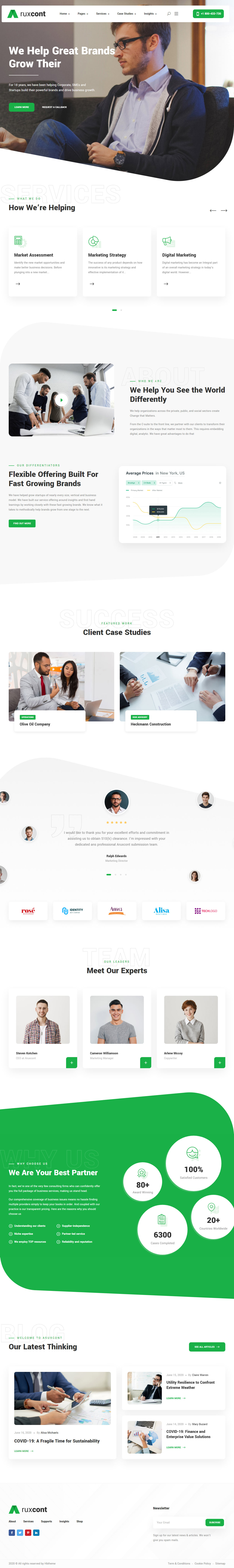 Aruxcont WordPress Theme for Digital Marketing Agency