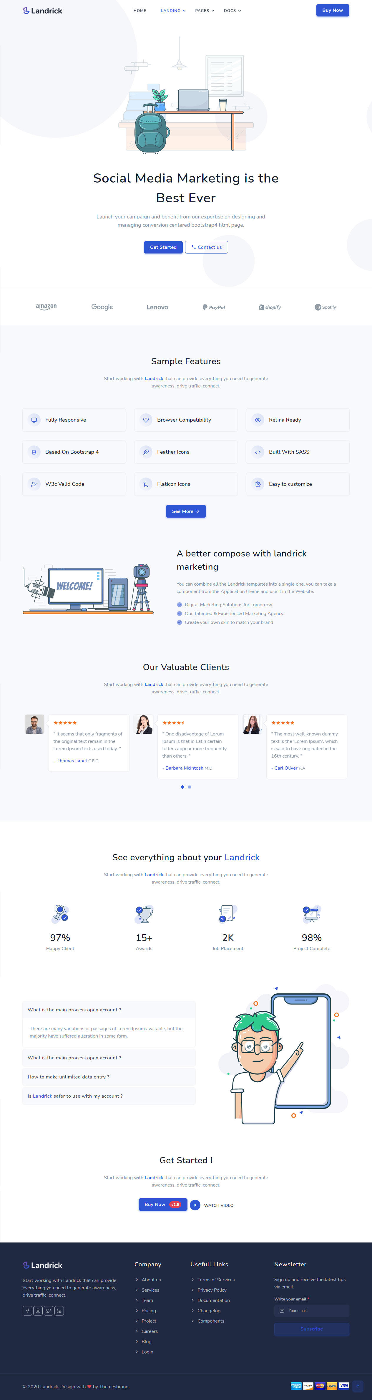 Landrick Digital Marketing HTML5 Templates