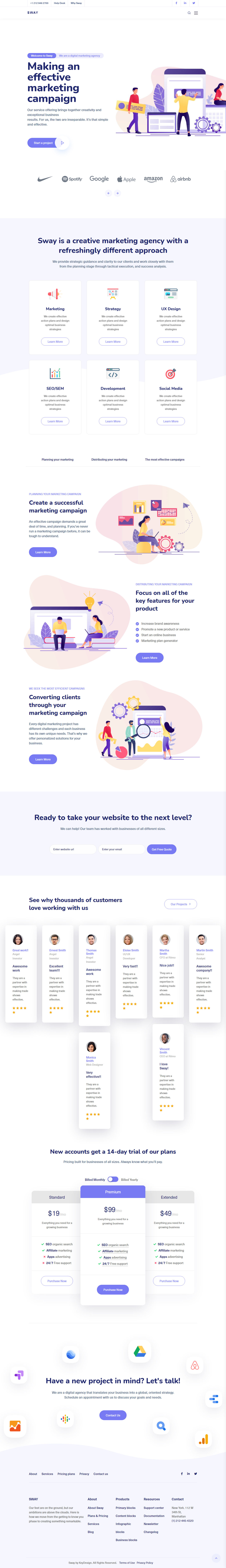 Sway WordPress Theme for Digital Marketing Agency