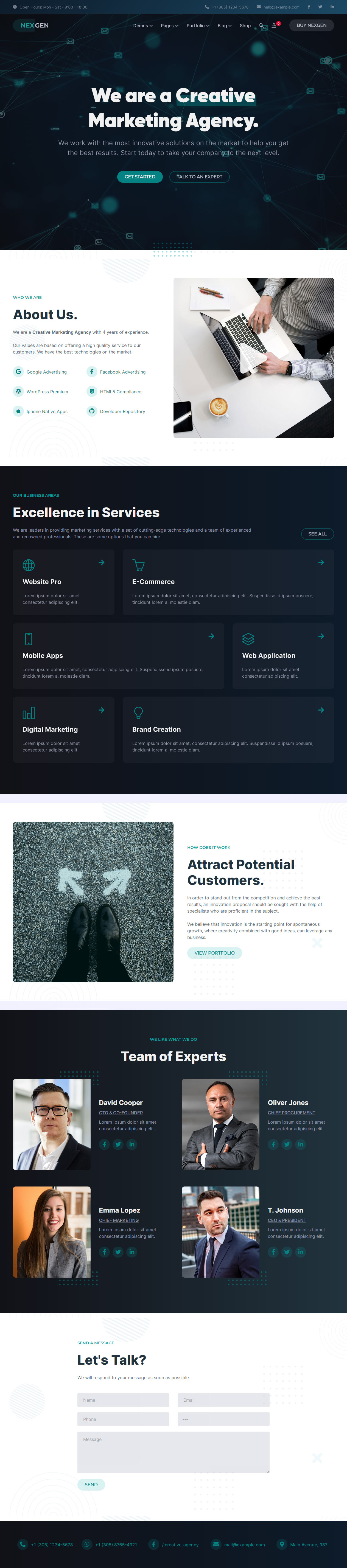 Nexgen WordPress Theme for Digital Marketing Agency
