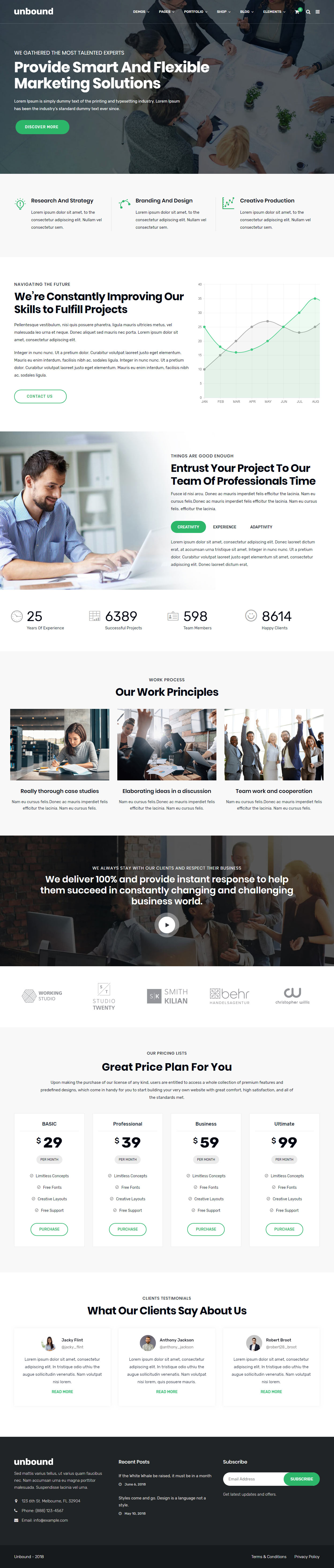 Unbound WordPress Marketer Theme