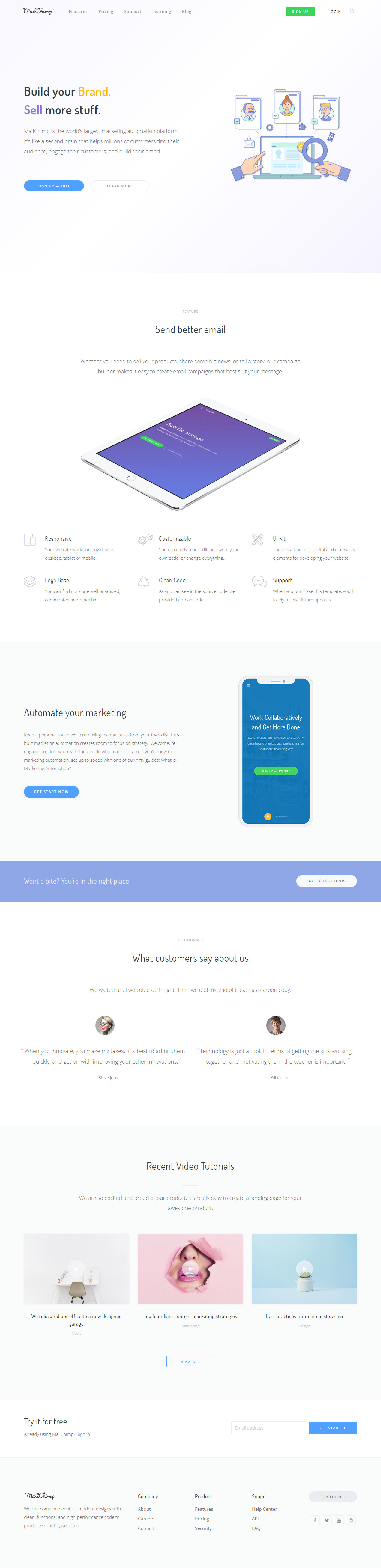 TheSaaS HTML Email Marketing Templates