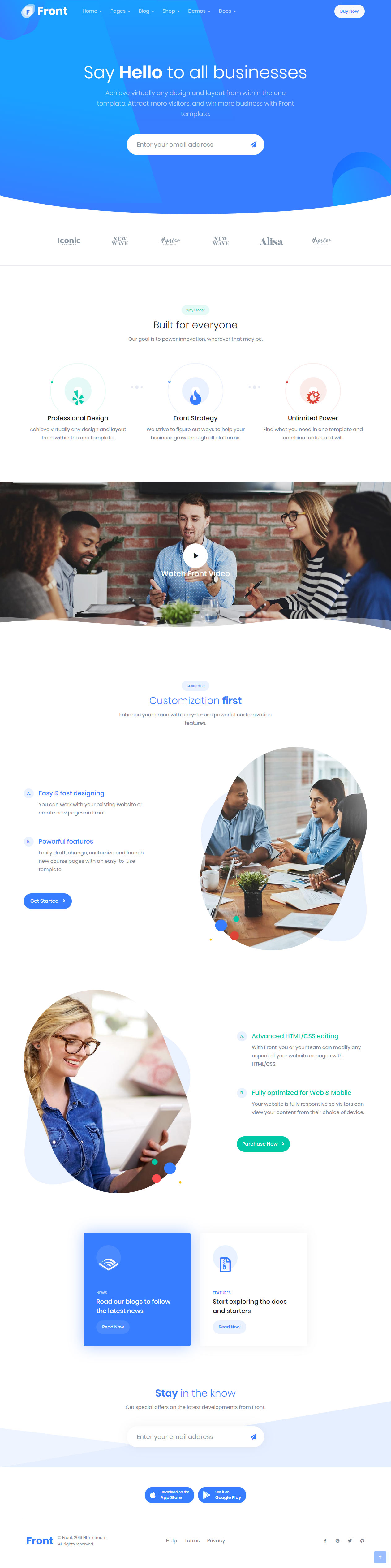 Front WordPress Theme for Digital Marketing Agency