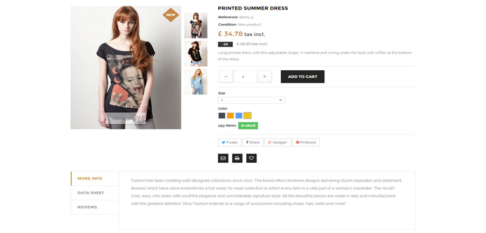 Product page