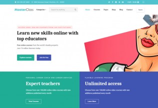 MasterClass – Premium Responsive LMS & Education WordPress Theme
