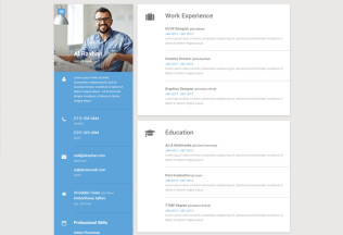 Material – Premium Responsive CV/Resume HTML5 Template