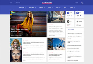Material News – Premium Responsive Multipurpose HTML5 Template