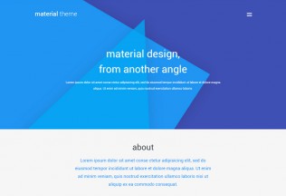 Material Theme – Premium Responsive Portfolio WordPress Theme