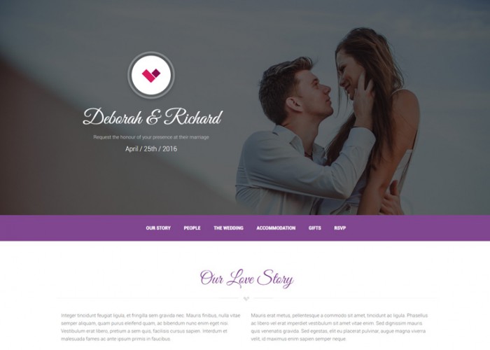 Material Wedding – Premium Responsive Wedding HTML5 Template