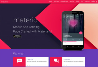 Materio – Premium Responsive Material Design HTML5 Template