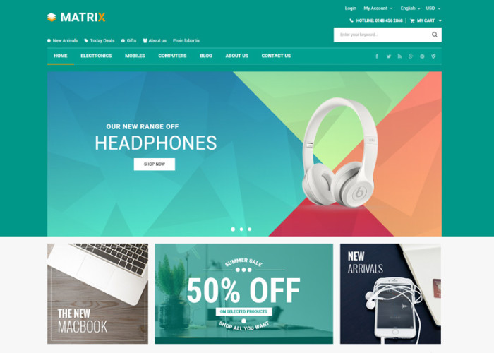 Matrix – Premium Responsive Multipurpose Prestashop Theme