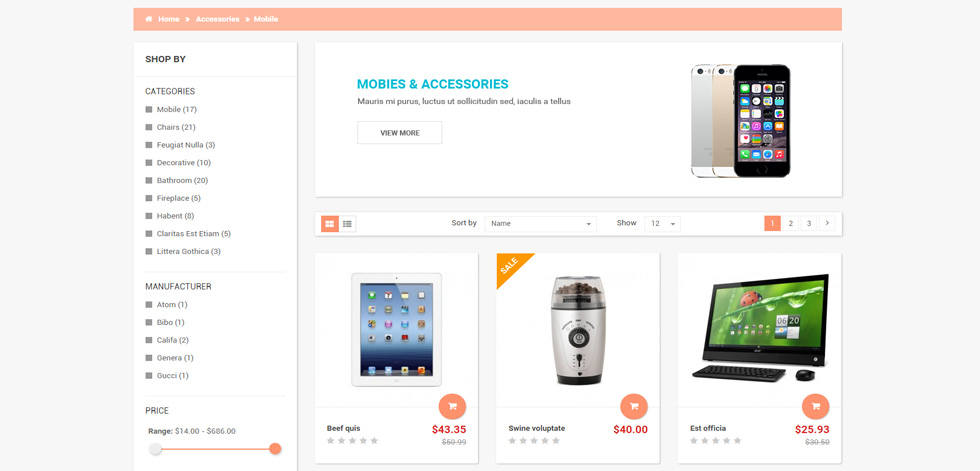 Category page