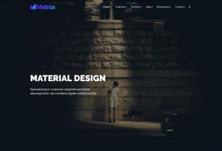 Matrox – Premium Responsive Material Design Multi-Purpose HTML5 Template